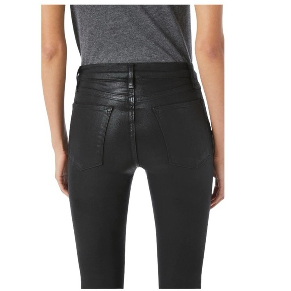 Frame Le High Skinny Coated Noir Jeans - Picture 3 of 8